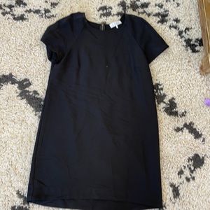 Black short sleeve shirt dress
